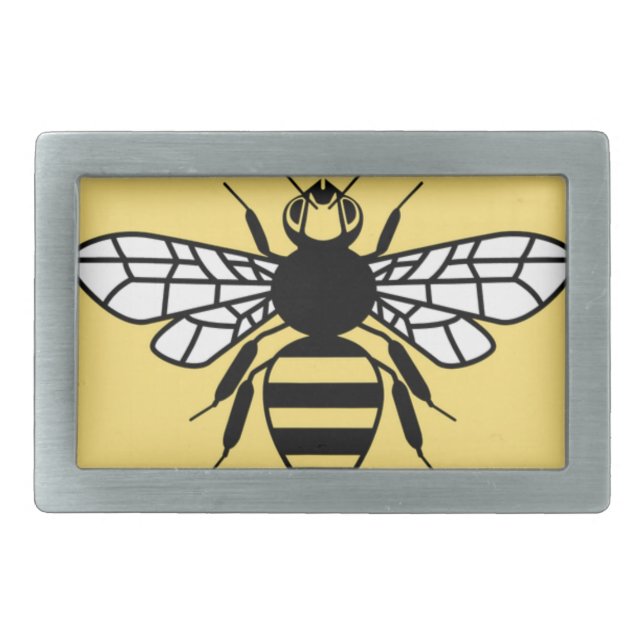 Manchester Bee Belt Buckle (Front)