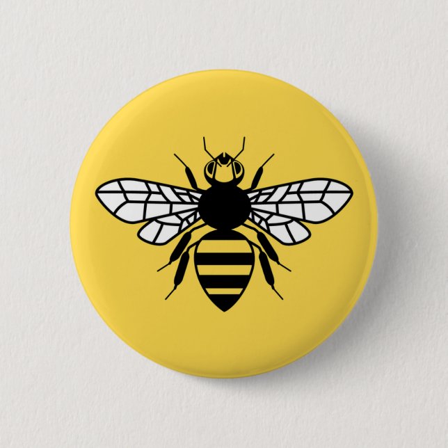 Manchester Bee Button (Front)