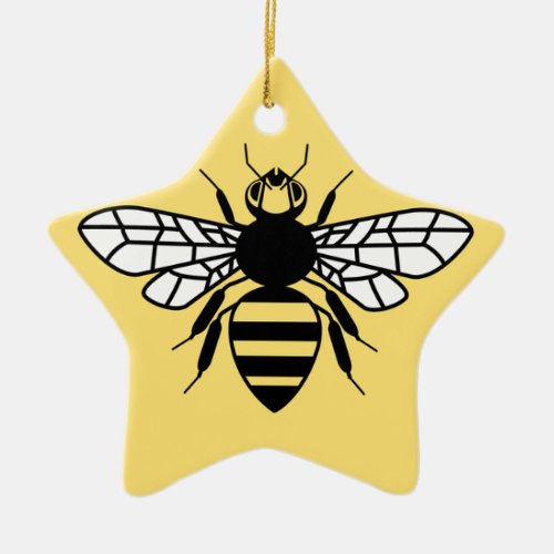 Manchester Bee Ceramic Ornament