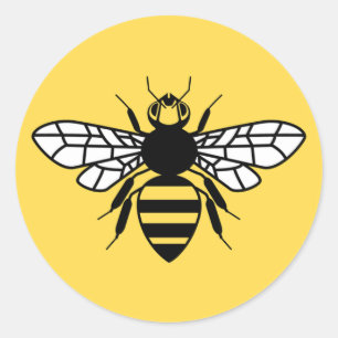 Manchester Bee Classic Round Sticker