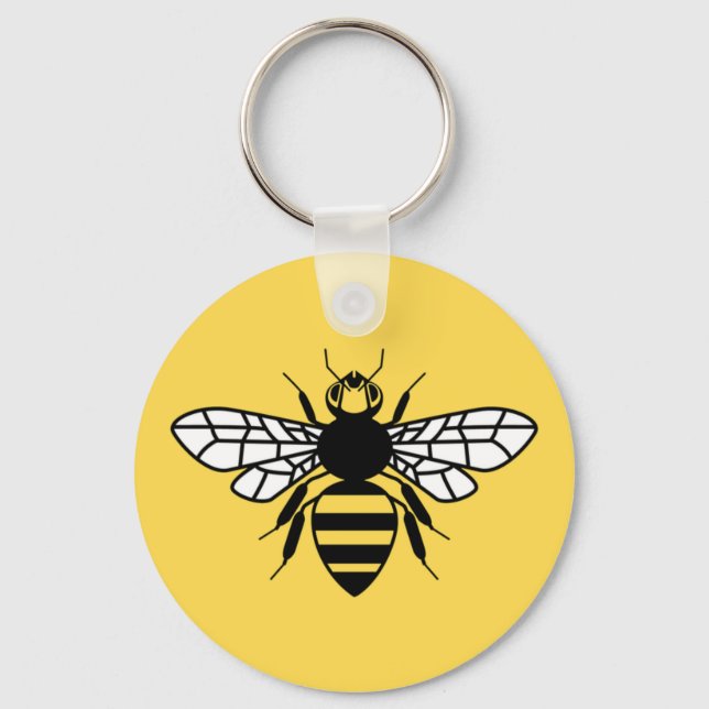 Manchester Bee Keychain (Front)