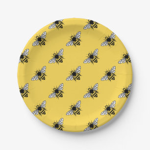 Manchester Bee Paper Plates