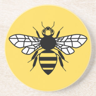 Manchester Bee Sandstone Coaster