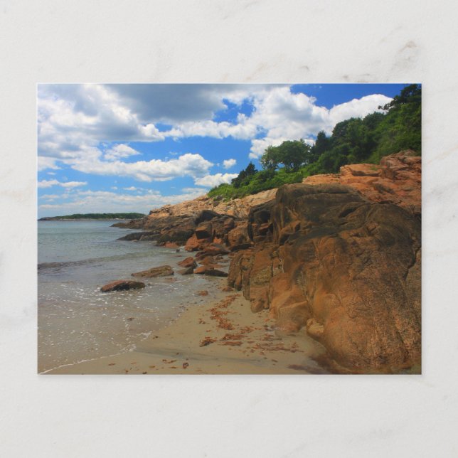 Manchester by the Sea Rocky Beach Postcard (Front)
