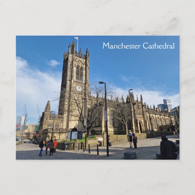 Manchester Cathedral Postcard (Front)
