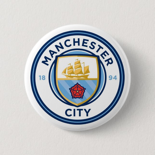 Manchester City Brooch Button (Front)