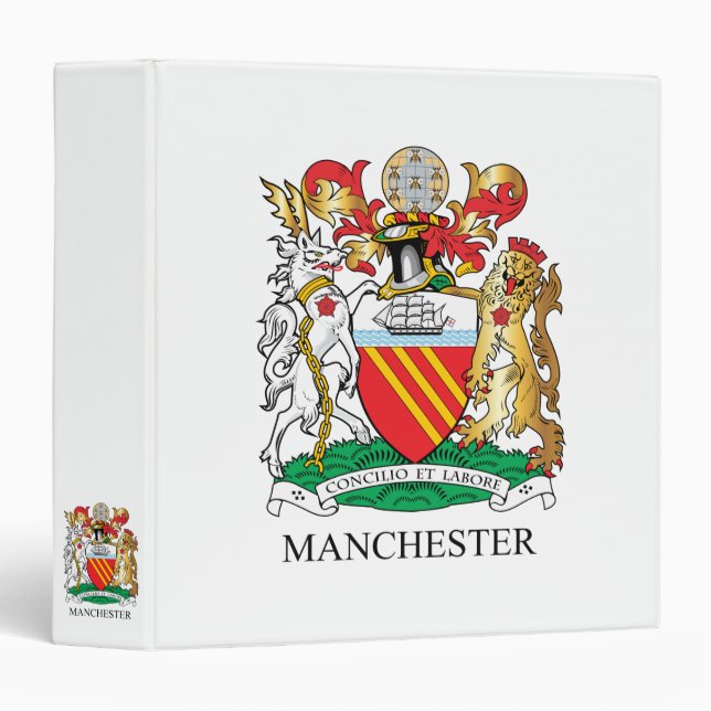 Manchester coat of arms 3 ring binder (Front/Spine)