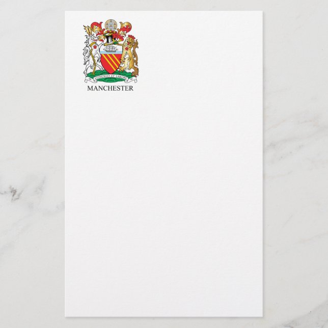 Manchester coat of arms stationery (Front)