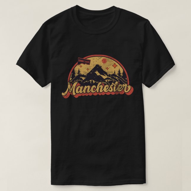 Manchester, Connecticut T-Shirt (Design Front)