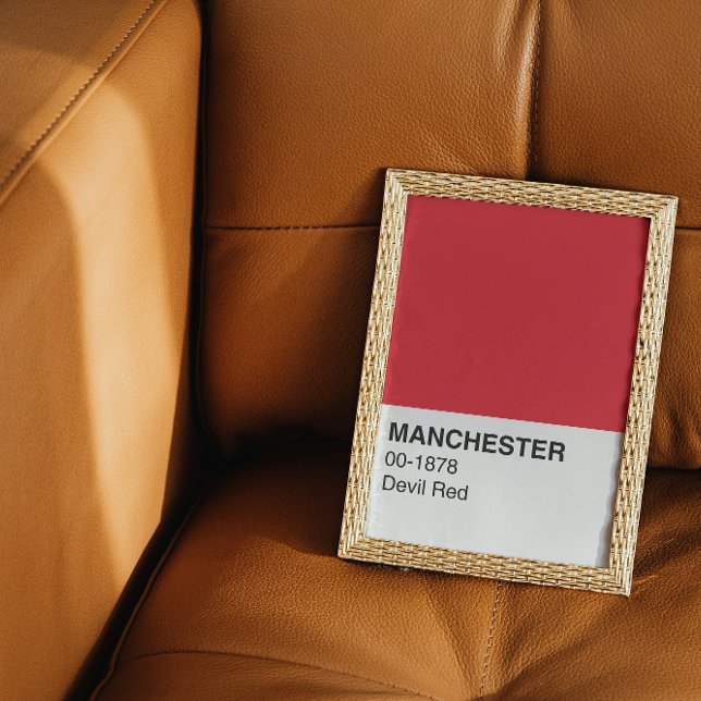 Manchester Devil Red - Full Width Poster (Creator Uploaded)