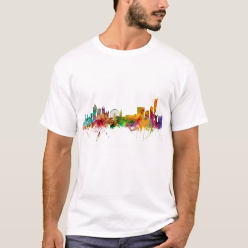 Manchester England Skyline T_Shirt