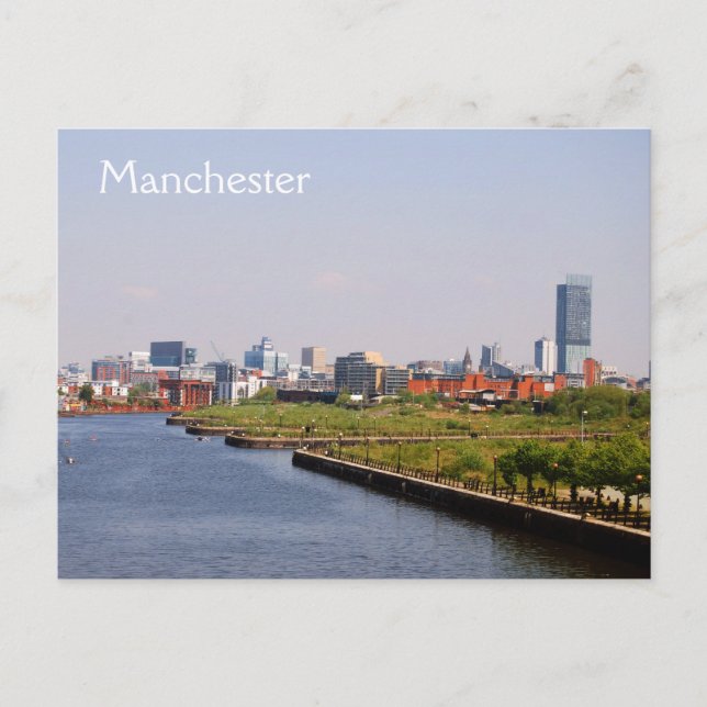 Manchester from Salford Quays Postcard (Front)