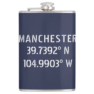 Manchester Latitude Longitude Flask