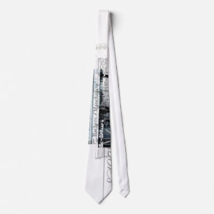 manchester library collage by jack lloyd neck tie