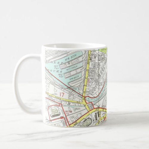 Manchester Map Coffee Mug