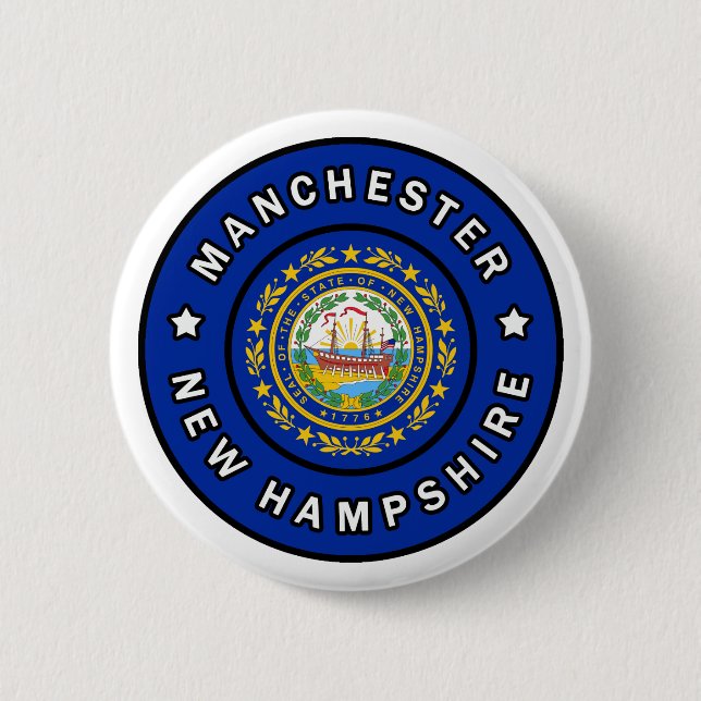 Manchester New Hampshire Button (Front)