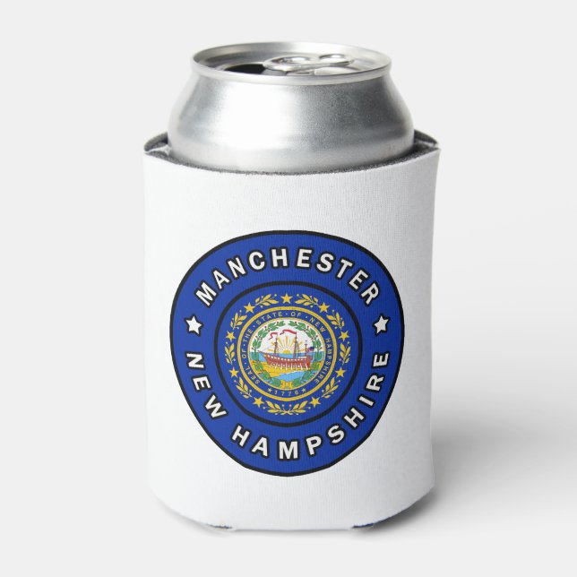 Manchester New Hampshire Can Cooler (Can Front)