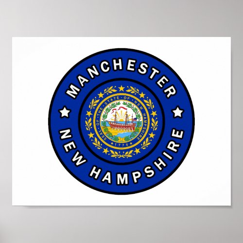Manchester New Hampshire Poster