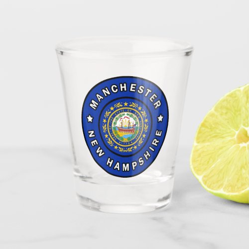 Manchester New Hampshire Shot Glass
