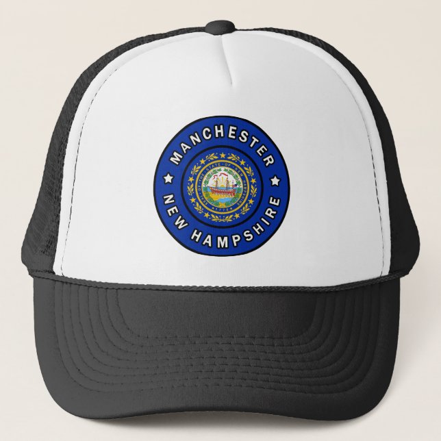 Manchester New Hampshire Trucker Hat (Front)