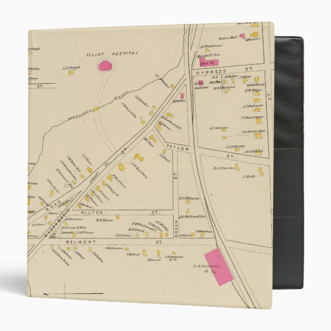 Manchester, NH, Ward 6 2 3 Ring Binder (Front/Inside)