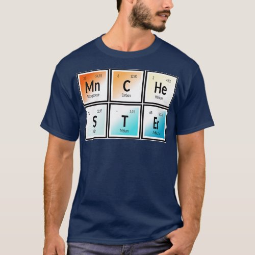 Manchester Periodic Table of Elements T_Shirt