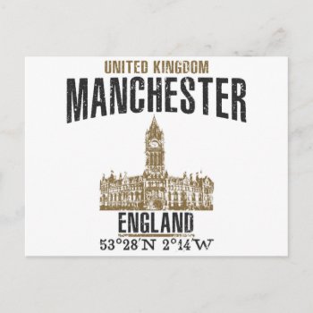 Manchester Postcard by KDRTRAVEL at Zazzle