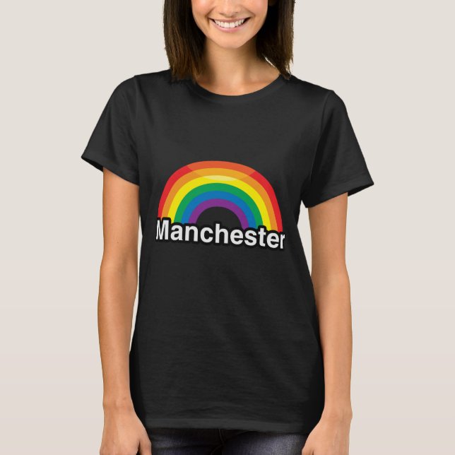 MANCHESTER PRIDE RAINBOW -.png T-Shirt (Front)