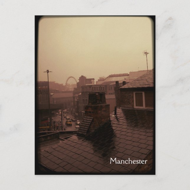 Manchester - Rainy City Postcard (Front)