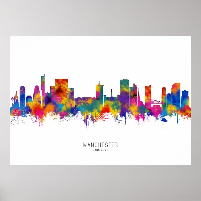 Manchester Skyline Poster (Front)
