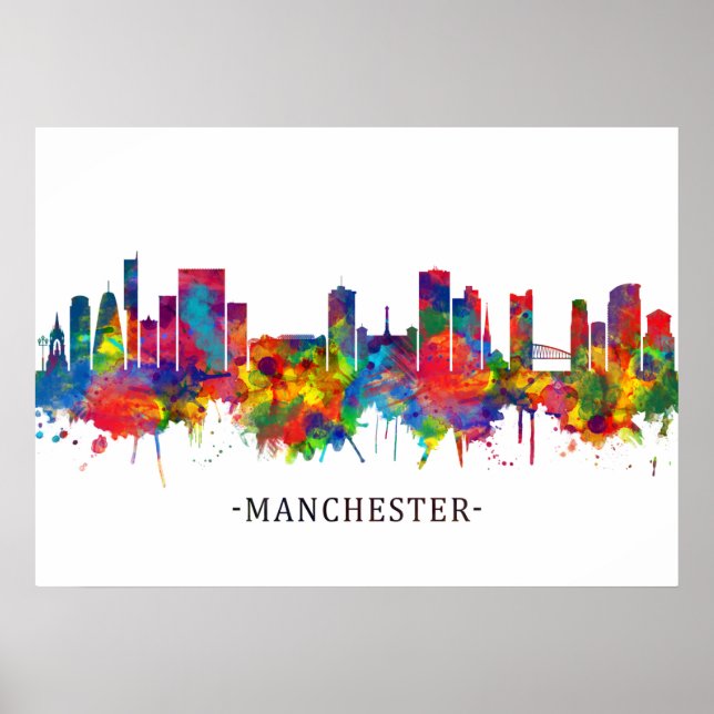 Manchester Skyline Poster (Front)