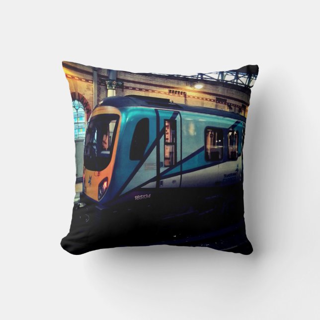 Manchester station throw pillow (Front)