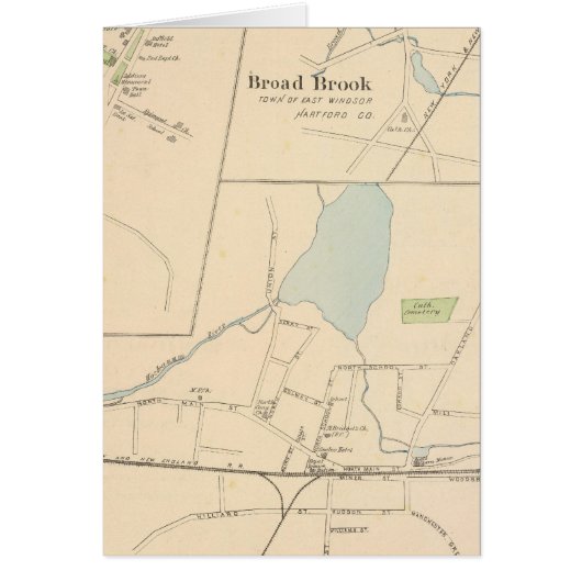 Manchester, Suffield, Broad Brook Cards (Front)