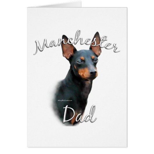 Manchester Terrier Dad 2 Cards (Front)