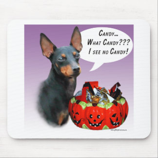Manchester Terrier Halloween Candy Mouse Pad