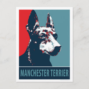Manchester Terrier Hope Parody Political Poster Postcard