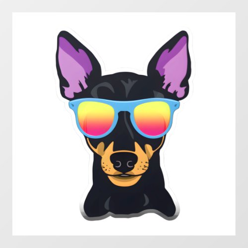 Manchester Terrier in Cool Sunglasses Classic T_Sh Floor Decals