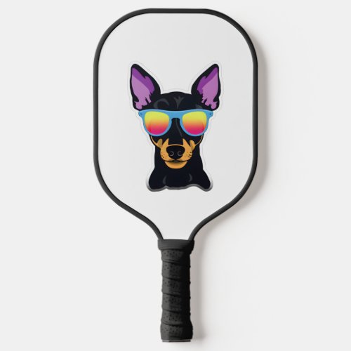 Manchester Terrier in Cool Sunglasses Classic T_Sh Pickleball Paddle