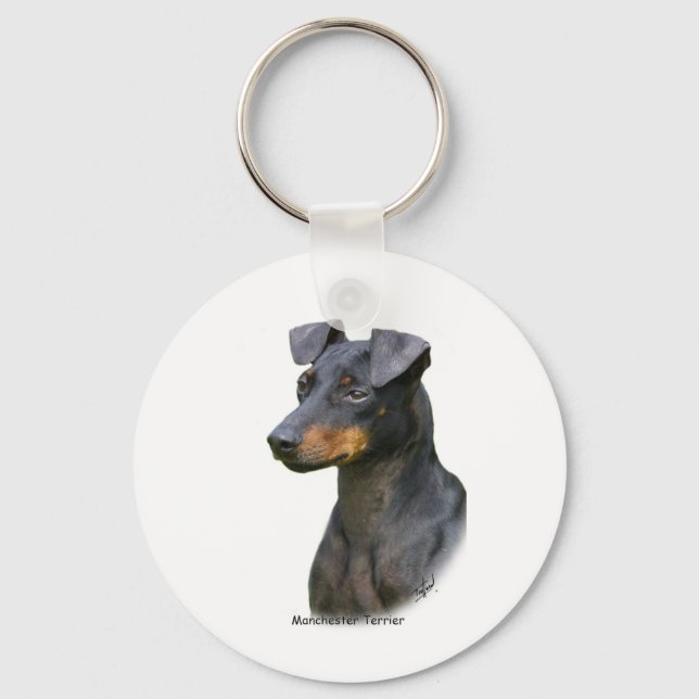 Manchester Terrier Keychain (Front)