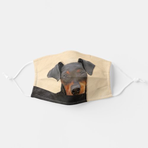 Manchester Terrier Painting Original Animal Art Adult Cloth Face Mask