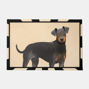 Manchester Terrier Painting Original Animal Art Doormat