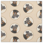 Manchester Terrier Painting Original Animal Art Fabric