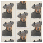 Manchester Terrier Painting Original Animal Art Fabric