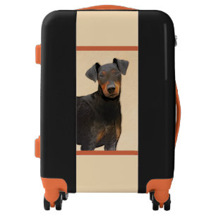 Manchester Terrier Painting Original Animal Art Luggage