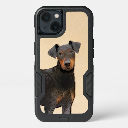 Manchester Terrier Painting Original Animal Art iPhone 13 Case