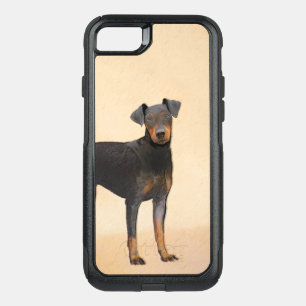 Manchester Terrier Painting Original Animal Art OtterBox Commuter iPhone SE/8/7 Case
