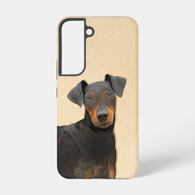 Manchester Terrier Painting Original Animal Art Samsung Galaxy Case (Back)
