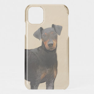 Manchester Terrier Painting Original Animal Art iPhone 11 Case