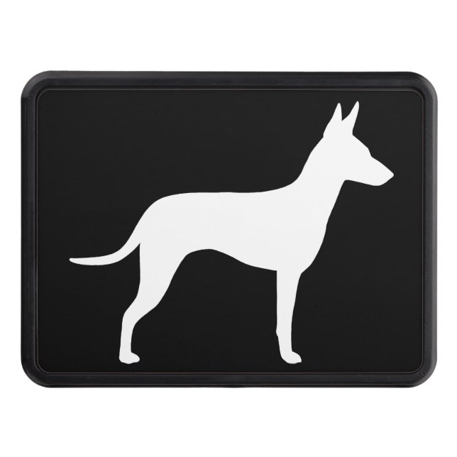 Manchester Terrier Silhouette Tow Hitch Cover (Front)