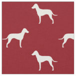 Manchester Terrier Silhouettes with Natural Ears Fabric